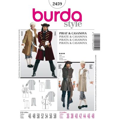 Patron Burda 2459 - Couture Patron Burda 2459 - Couture