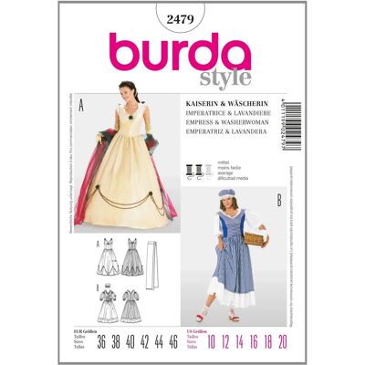 Wzór Sukienki Burda 2479 Wzór Sukienki Burda 2479