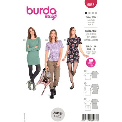 Burda 6087 Schnittmuster - Nähmuster Burda 6087 Schnittmuster - Nähmuster