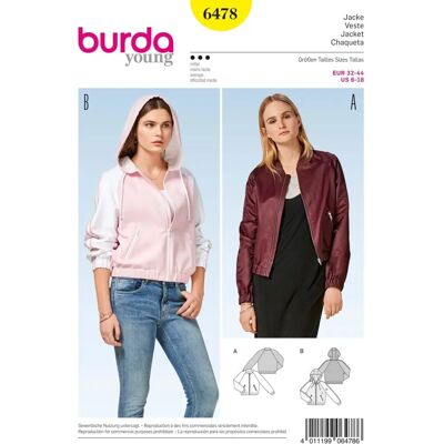 Wzór szydełkowania Burda 6478 - Sukienka i Kurtka - Średniozaawansowany Wzór szydełkowania Burda 6478 - Sukienka i Kurtka - Średniozaawansowany