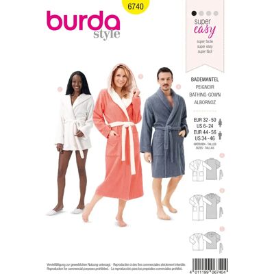 Burda Wzór 6740 - Wzór do szycia Burda Wzór 6740 - Wzór do szycia