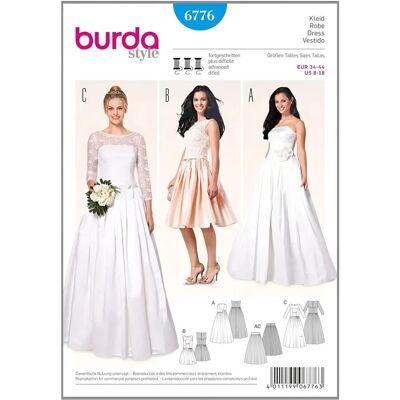 Patron de Couture Burda 6776 - Confection Patron de Couture Burda 6776 - Confection