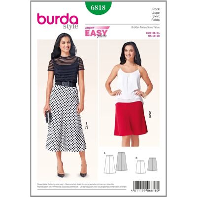 Modèle Burda 6818 - Patron de couture Modèle Burda 6818 - Patron de couture