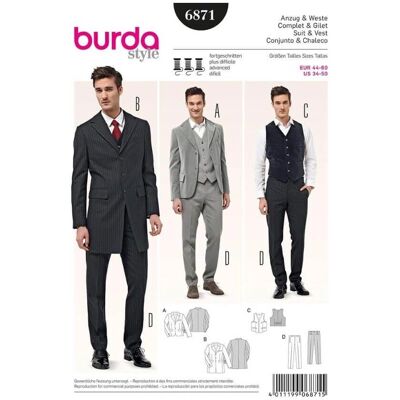 Modello Burda 6871 - Modello di cucito Modello Burda 6871 - Modello di cucito