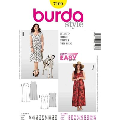 Burda Modell 7100 - Sy-mönster Burda Modell 7100 - Sy-mönster