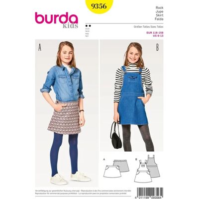 Modello Burda 9356 con istruzioni - Modello di cucito Modello Burda 9356 con istruzioni - Modello di cucito