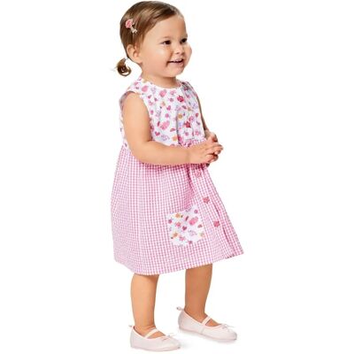 Patron de couture Burda 9357 pour bébé - Robe & Shorts - Facile - Publicité Patron de couture Burda 9357 pour bébé - Robe & Shorts - Facile - Publicité