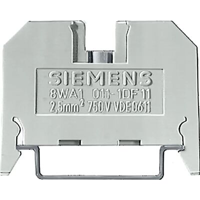 Siemens 8WA1011-1DF11 Electrical Terminals - DIN Rail, 2.5mm² Siemens 8WA1011-1DF11 Electrical Terminals - DIN Rail, 2.5mm²