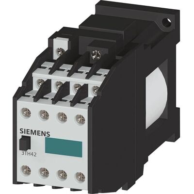 Siemens 3TH4244-0LB4 - Relais auxiliaire - 24V DC - 4NO+4NC - 6A - Publicité Siemens 3TH4244-0LB4 - Relais auxiliaire - 24V DC - 4NO+4NC - 6A - Publicité