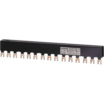 Siemens Modell 3RV1915-1DB 3-Phasen-Verteilungsschiene für 5 Schalter - Verteilungsschiene Siemens Modell 3RV1915-1DB 3-Phasen-Verteilungsschiene für 5 Schalter - Verteilungsschiene