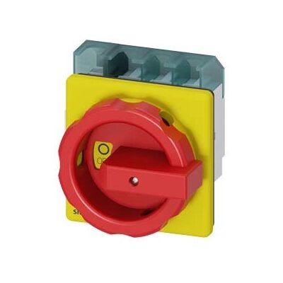 Siemens 3LD2504-1TL53 Trennschalter - 4-polig, 63A, Rot, Gelb Siemens 3LD2504-1TL53 Trennschalter - 4-polig, 63A, Rot, Gelb