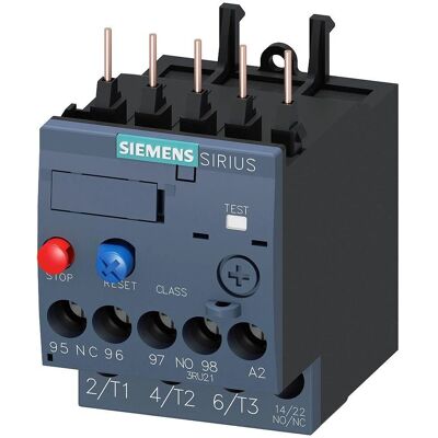 Siemens Überlastrelais Sirius 3RU - Einstellbar, S00, CLASS 10 Siemens Überlastrelais Sirius 3RU - Einstellbar, S00, CLASS 10