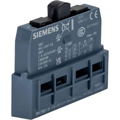 Siemens Hilfsschalter 3RV2901-1F - Auxiliary Contact Siemens Hilfsschalter 3RV2901-1F - Auxiliary Contact