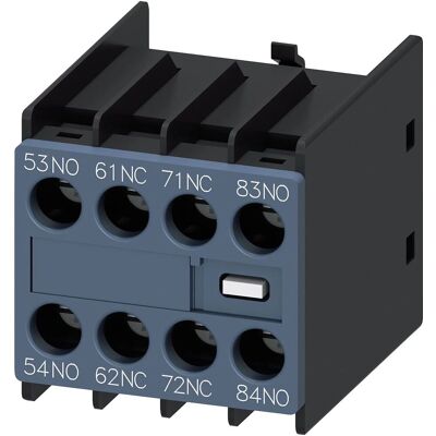 Siemens Auxiliary Switch Block - 3RH2911-1XA22-0MA0 - Supports 2NC + 2NO Contacts Siemens Auxiliary Switch Block - 3RH2911-1XA22-0MA0 - Supports 2NC + 2NO Contacts