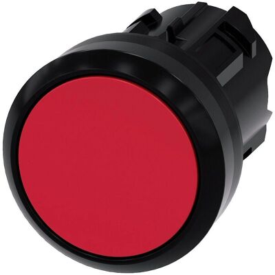 Siemens Modelo 3SU1000-0AA20-0AA0 Botón pulsador rojo redondo - Botón pulsador Siemens Modelo 3SU1000-0AA20-0AA0 Botón pulsador rojo redondo - Botón pulsador
