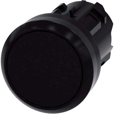 Siemens - Modell 3SU1000-0AB10-0AA0 - Druckknopf - Schwarz - Rund - 22mm Siemens - Modell 3SU1000-0AB10-0AA0 - Druckknopf - Schwarz - Rund - 22mm