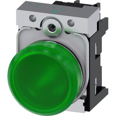 Siemens Alarmlampe - 3SU1152-6AA40-1AA0 - Grün, 24 V, Rund Siemens Alarmlampe - 3SU1152-6AA40-1AA0 - Grün, 24 V, Rund