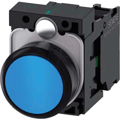 Siemens 3SU1100-0AB50-1BA0 Botón pulsador azul - Pulsador de plástico - Botón de presión Siemens 3SU1100-0AB50-1BA0 Botón pulsador azul - Pulsador de plástico - Botón de presión