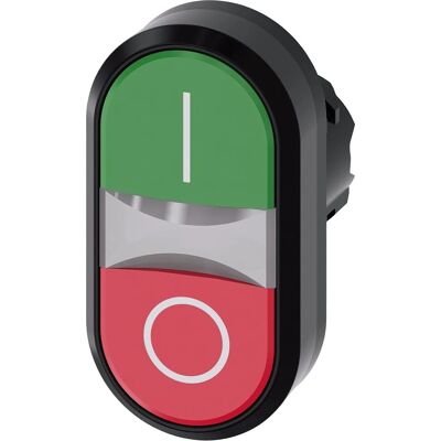 Siemens SIRIUS ACT Doppeldrucktaster - IP67, Ø 22mm, Grün/Rot Siemens SIRIUS ACT Doppeldrucktaster - IP67, Ø 22mm, Grün/Rot