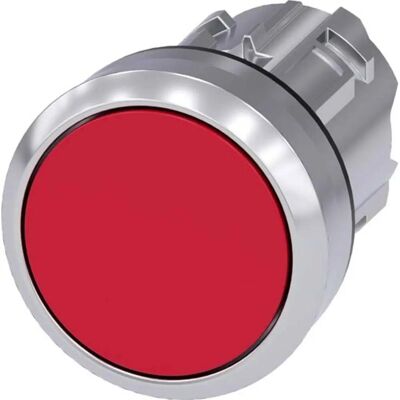 Botón pulsador metálico rojo de 22 mm - Calidad industrial Botón pulsador metálico rojo de 22 mm - Calidad industrial