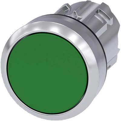 Siemens Grüner 22 mm runder Metallschalter - Druckknopf Siemens Grüner 22 mm runder Metallschalter - Druckknopf