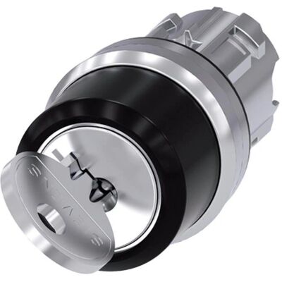 Siemens Schlüsselschalter 3SU1050-4BF11-0AA0 - 2 Stellungen, Metall, Silber Siemens Schlüsselschalter 3SU1050-4BF11-0AA0 - 2 Stellungen, Metall, Silber