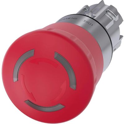 Siemens Not-Halt-Taster - 3SU1051-1HB20-0AA0, Rot, IP67/IP69K, Rund, Beleuchtet - Not-Halt Siemens Not-Halt-Taster - 3SU1051-1HB20-0AA0, Rot, IP67/IP69K, Rund, Beleuchtet - Not-Halt