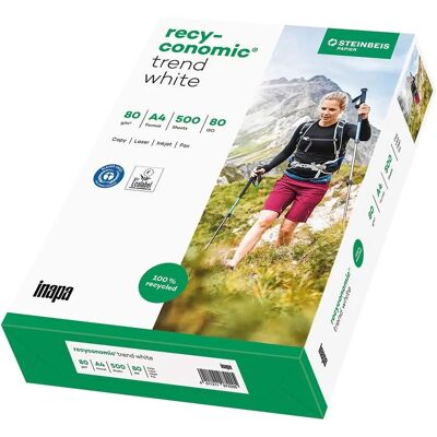 Papier multifonction recyclé Inapa blanc - A4, 500 feuilles - Publicité Papier multifonction recyclé Inapa blanc - A4, 500 feuilles - Publicité