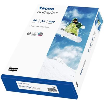 Papier de Copie Supérieur Tecno - A4 - 80g/m² - 500 Feuilles - Publicité Papier de Copie Supérieur Tecno - A4 - 80g/m² - 500 Feuilles - Publicité