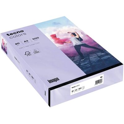 Papier A3 Violet Inapa - 80 g/m² 500 Feuilles - Publicité Papier A3 Violet Inapa - 80 g/m² 500 Feuilles - Publicité