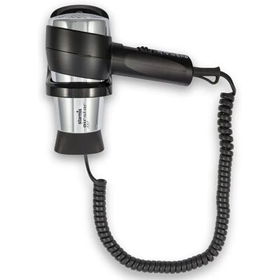 Starmix TFCW16 Hand-Haartrockner - 1600W, Schwarz/Chrom - Haartrockner für Hotels Starmix TFCW16 Hand-Haartrockner - 1600W, Schwarz/Chrom - Haartrockner für Hotels