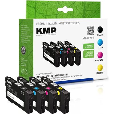 KMP Modell 1656,4005 Bläckpatron - Svart, Cyan, Magenta, Gul KMP Modell 1656,4005 Bläckpatron - Svart, Cyan, Magenta, Gul
