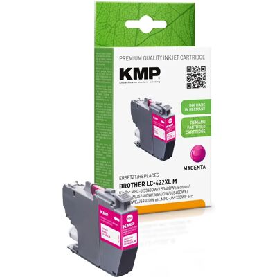 Cartouche d'encre Magenta KMP LC422XLM - Compatible avec Brother MFC-J5340DW Cartouche d'encre Magenta KMP LC422XLM - Compatible avec Brother MFC-J5340DW