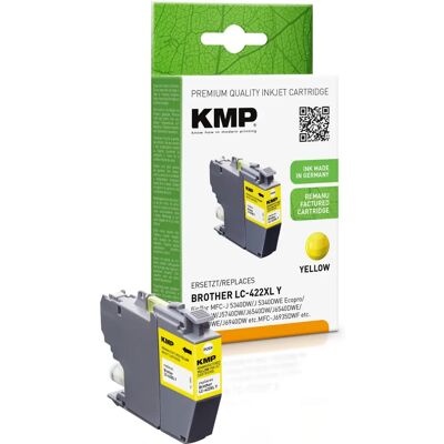 Cartouche d’encre jaune KMP - Compatible avec Brother MFC-J5340DW Cartouche d’encre jaune KMP - Compatible avec Brother MFC-J5340DW