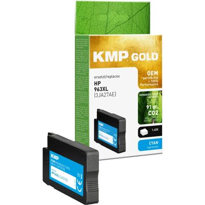 KMP 963XL (3JA27AE) Cyan Tintenpatrone - Hohe Kapazität KMP 963XL (3JA27AE) Cyan Tintenpatrone - Hohe Kapazität
