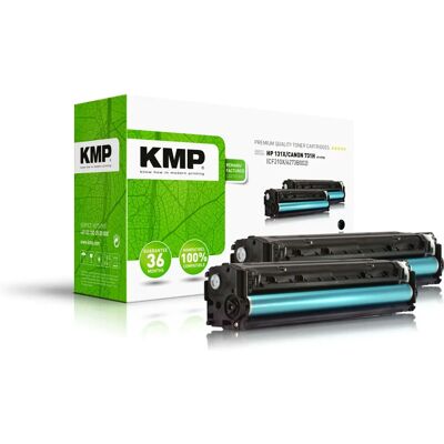 KMP Toner Noir Pack - Compatible HP 131X & Canon 731H - 2 Pièces KMP Toner Noir Pack - Compatible HP 131X & Canon 731H - 2 Pièces