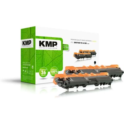 KMP Brother TN-241BK Rebuilt Toner 2er-Set - Druckerpatrone KMP Brother TN-241BK Rebuilt Toner 2er-Set - Druckerpatrone