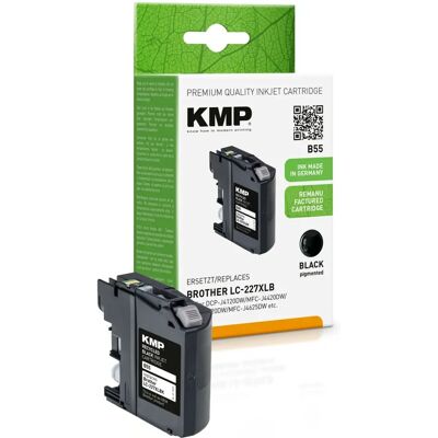 Cartuccia d'inchiostro KMP LC227XLBK - Nera - per Brother DCP-J4120DW, MFC-J4420DW - Alta resa Cartuccia d'inchiostro KMP LC227XLBK - Nera - per Brother DCP-J4120DW, MFC-J4420DW - Alta resa