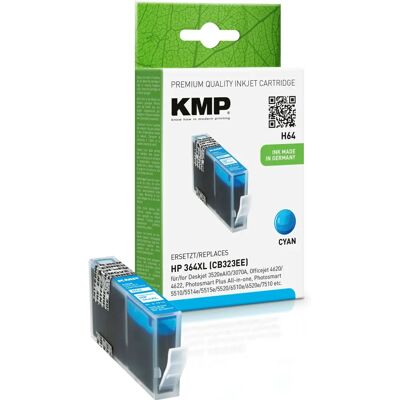 Tinta Ciano KMP H64 - Cartuccia d'inchiostro Tinta Ciano KMP H64 - Cartuccia d'inchiostro