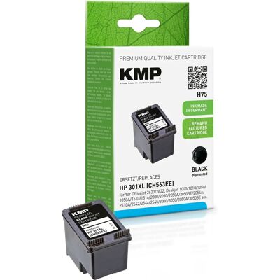 Cartuccia inchiostro KMP H75 - Nera - 480 Pagine - Compatibile con HP 301XL Cartuccia inchiostro KMP H75 - Nera - 480 Pagine - Compatibile con HP 301XL