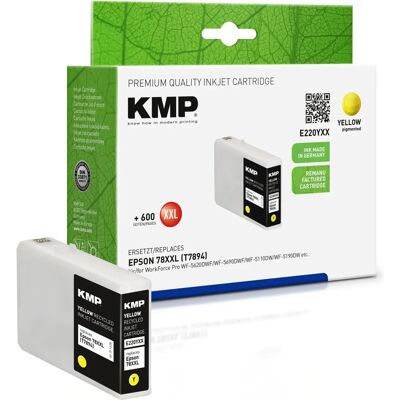 Cartuccia inchiostro Giallo KMP E220YXX - Alta capacità per Epson Cartuccia inchiostro Giallo KMP E220YXX - Alta capacità per Epson