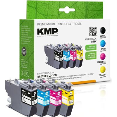 Cartouche d'encre KMP B58V - Noir, Cyan, Magenta, Jaune - Compatible Cartouche d'encre KMP B58V - Noir, Cyan, Magenta, Jaune - Compatible