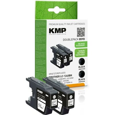 Cartouche d'encre KMP B59D - Noir compatible - 2 pcs Cartouche d'encre KMP B59D - Noir compatible - 2 pcs