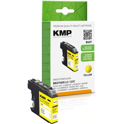Cartouche d'encre jaune KMP B60Y - Compatible Brother - 600 pages - Publicité Cartouche d'encre jaune KMP B60Y - Compatible Brother - 600 pages - Publicité