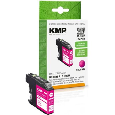Cartuccia d'inchiostro magenta KMP B62MX - Compatibile con Brother LC-223M Cartuccia d'inchiostro magenta KMP B62MX - Compatibile con Brother LC-223M