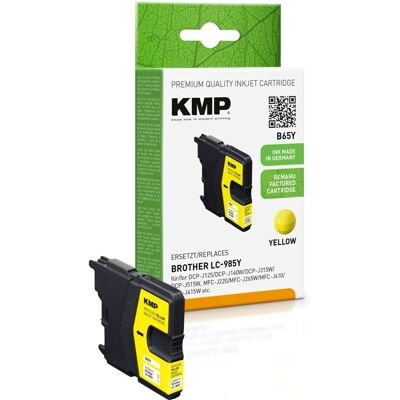 KMP B65Y Cartouche d'encre Jaune - Compatible 4,4 ml - Pour Brother - Publicité KMP B65Y Cartouche d'encre Jaune - Compatible 4,4 ml - Pour Brother - Publicité