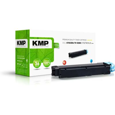 Cartouche de Toner Cyan KMP - Compatible avec Kyocera TK-5280C - 11000 Pages Cartouche de Toner Cyan KMP - Compatible avec Kyocera TK-5280C - 11000 Pages