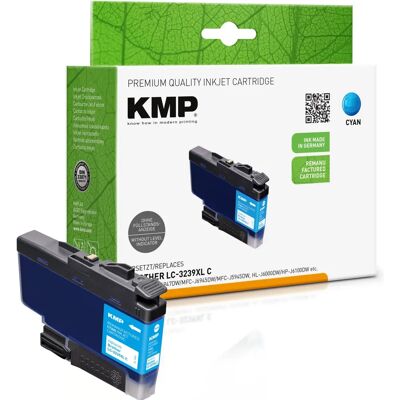 Cartouche d'encre KMP 1543,4003 - Cyan - Haute capacité (XL) - Compatible avec Brother LC-3239XLC - Publicité Cartouche d'encre KMP 1543,4003 - Cyan - Haute capacité (XL) - Compatible avec Brother LC-3239XLC - Publicité