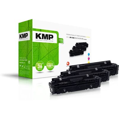 KMP H-T242XCMY Toner - Compatible HP 410X (CF252XM) - 3 pièces KMP H-T242XCMY Toner - Compatible HP 410X (CF252XM) - 3 pièces