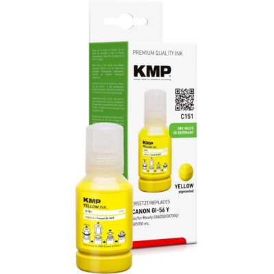 KMP GI56Y Gelb Druckerpatrone - Kompatibel mit Canon Maxify - 14000 Seiten KMP GI56Y Gelb Druckerpatrone - Kompatibel mit Canon Maxify - 14000 Seiten